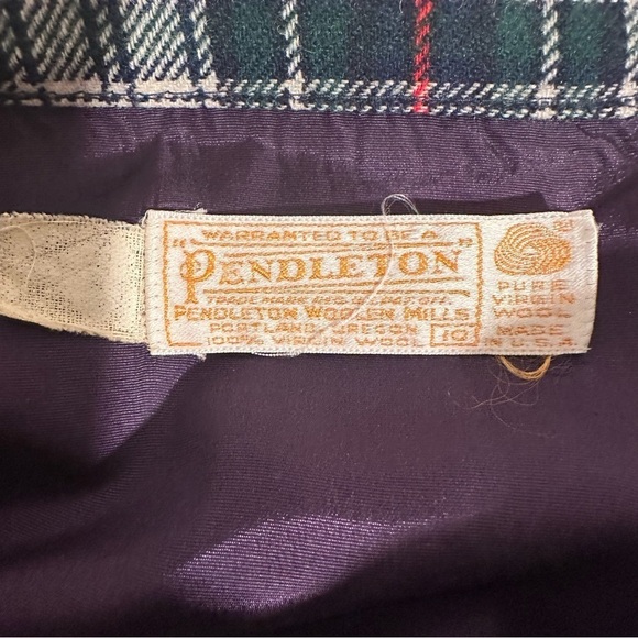 Vintage Pendleton 100% Virgin Wool Women’s Plaid Pencil Midi Length Skirt 10 - Picture 4 of 16